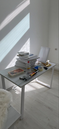 Деревянный стол Лота Лофт 120x75 дуб крафт табачный / черный матовый фото покупателя 221