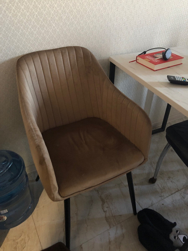 Стул на металлокаркасе Slam dark beige фото покупателя 121