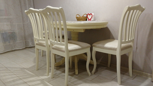 Деревянный стул Виньетта орех / мерц белый люкс фото покупателя 20