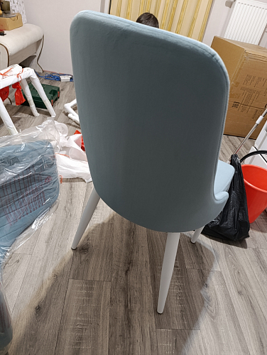 Стул на металлокаркасе Kora dark gray / black фото покупателя 347