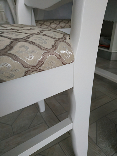 Деревянный стул Киприан белый / бежевый фото покупателя 3