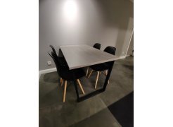 Стол Лота Лофт 120 25 мм дуб делано темный / черный матовый фото покупателя 366