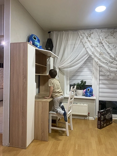 Компьютерный стол Комфорт 12.95 N дуб сонома / темно-серый фото покупателя 15