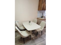 Стул на металлокаркасе Kora green / black фото покупателя 255