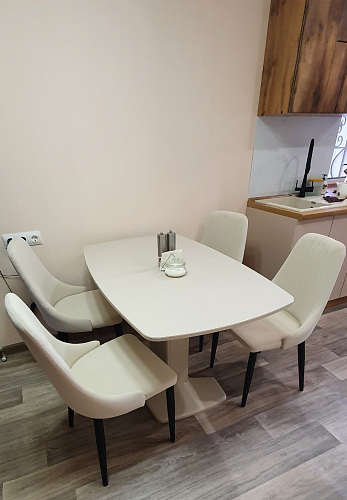 Стул на металлокаркасе Kora green / black фото покупателя 255