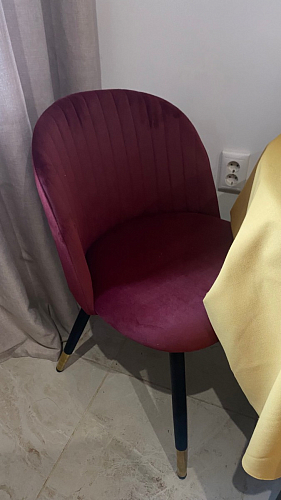 Стул на металлокаркасе Gabi dark beige / black / silver фото покупателя 408