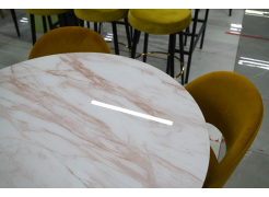 Стеклянный стол Анселм обсидиан / черный из шоурума 2