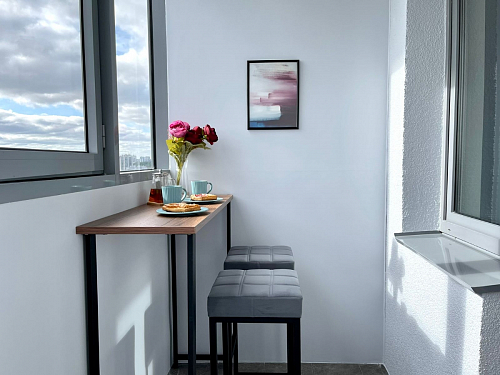 Барная стойка Дилан Лофт 120х40х90 бетон светлый фото покупателя 45