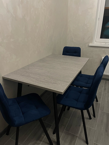 Стул на металлокаркасе Чилли зеленый / черный фото покупателя 1124