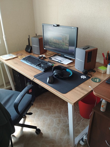 Деревянный стол Лота Лофт 140х80 дуб крафт табачный / черный матовый фото покупателя 825