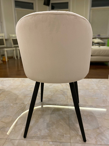 Стул на металлокаркасе Gabi dark beige / black / silver фото покупателя 705