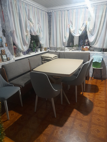 Стул на металлокаркасе Kora light blue / white фото покупателя 447