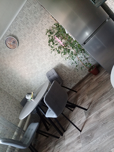 Стул на металлокаркасе Чилли К темно-серый (velutto 32) / черный фото покупателя 383