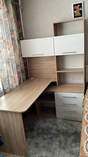 Компьютерный стол КСТ-14.1Л белый левый фото покупателя 14