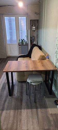 Деревянный стол Лота Лофт 120x75 дуб крафт табачный / черный матовый фото покупателя 347