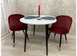 Стул на металлокаркасе Gabi green / black фото покупателя 504