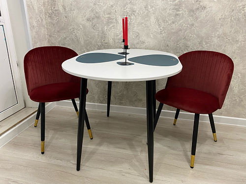 Стул на металлокаркасе Gabi latte / gold / black фото покупателя 504