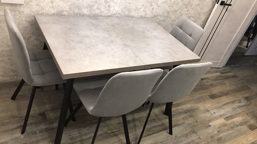 Комплект стульев Чилли 4 шт темно-серый / черный фото покупателя 106