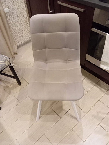 Стул на металлокаркасе Чилли светло-серый / белый каркас фото покупателя 295