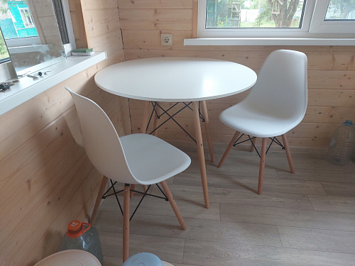 Стул Cindy Eames mod. 001 khaki / natural фото покупателя 391