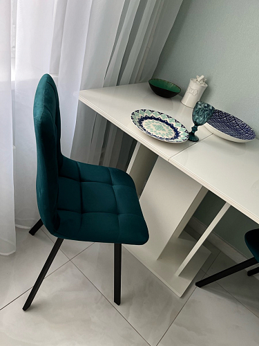 Стул на металлокаркасе Чилли К кирпичный / черный фото покупателя 406