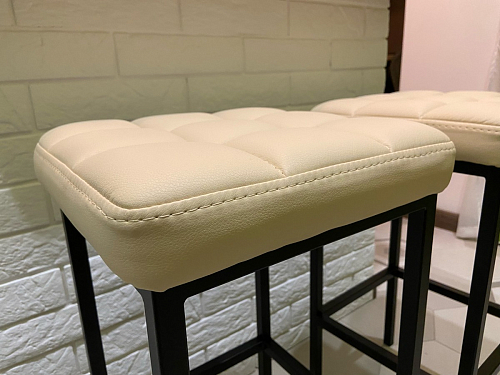 Барный стул Лофт ткань канди грей / черный матовый фото покупателя 12