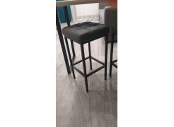 Барный стул Лофт кож.зам. черный / черный матовый фото покупателя 318