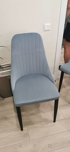 Стул на металлокаркасе Kora dark gray / black фото покупателя 473