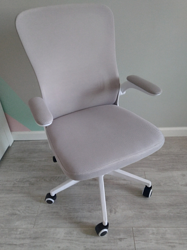 Компьютерное кресло Konfi light gray / blue / white фото покупателя 285