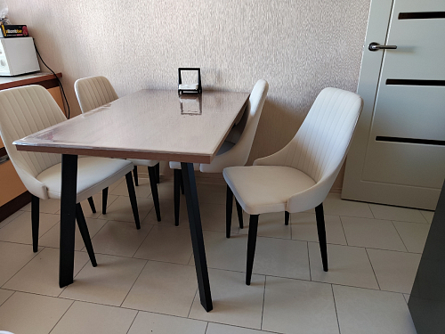 Стул на металлокаркасе Kora white / gray фото покупателя 41