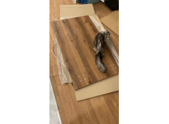 Стол Тринити Лофт 120 32 мм бетон / черный матовый фото покупателя 422