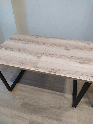 Деревянный стол Лота Лофт 120х75 белый матовый / дуб крафт золотой фото покупателя 477