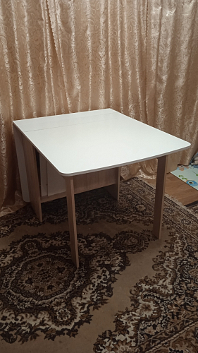 Стол обеденный раздвижной СтК7 дуб молочный фото покупателя 84