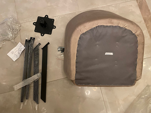 Кресло Корсо крутящееся фиолетовое Velutto 25 / черное фото покупателя 10