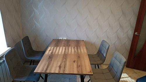 Стол Тринити Лофт 120 32 мм бетон / черный матовый фото покупателя 5