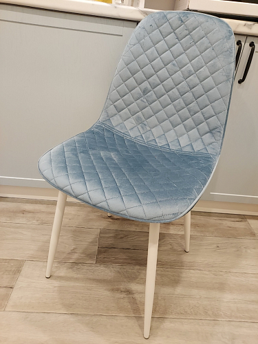 Стул на металлокаркасе Capri голубой фото покупателя 34