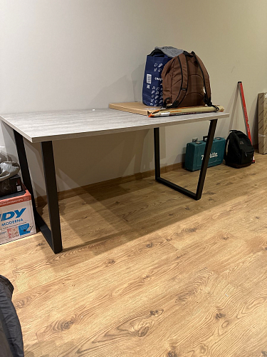 Деревянный стол Лота Лофт 140х80 дуб крафт табачный / черный матовый фото покупателя 213