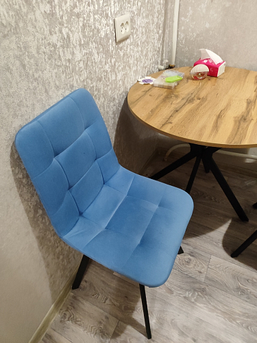 Стул на металлокаркасе Чилли бежевый / белый каркас фото покупателя 1099