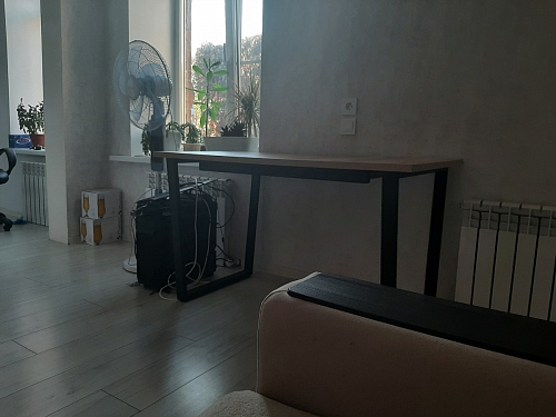 Стол раскладной Лота Лофт 120 25 мм юта / черный матовый фото покупателя 259