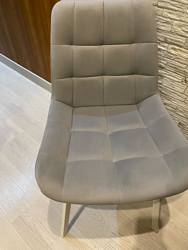 Стул на металлокаркасе Челси бежевый / белый каркас фото покупателя 178