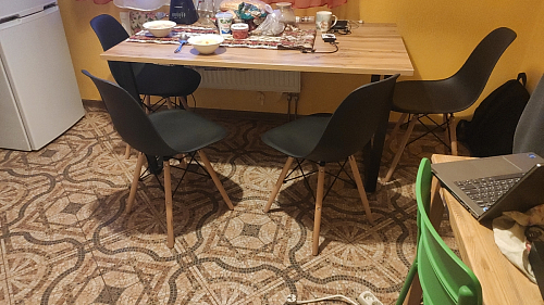 Деревянный стол Лота Лофт 120x75 дуб крафт табачный / черный матовый фото покупателя 706