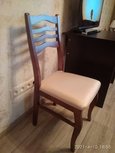 Деревянный стул Амадиу бежевый / молочный фото покупателя 10