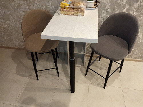 Барный стул Амизуре лавандовый / черный матовый фото покупателя 7