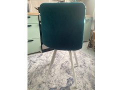 Стул на металлокаркасе Чилли синяя ткань / белый фото покупателя 486