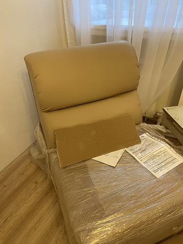 Кресло Карнелла бежевый велюр фото покупателя 3