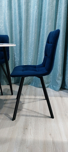 Стул на металлокаркасе Чилли бирюзовый / черный фото покупателя 1222