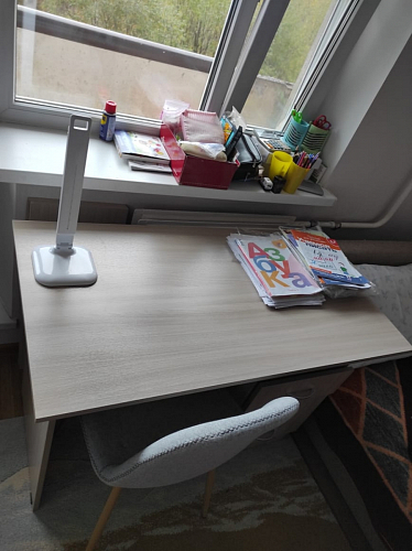 Стол письменный Бриз МДФ волна лайм / ясень светлый фото покупателя 154