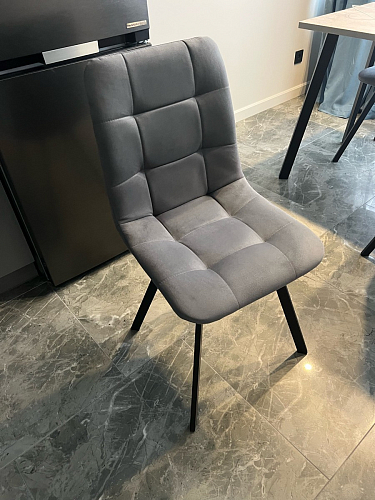 Стул на металлокаркасе Чилли зеленый / черный фото покупателя 989