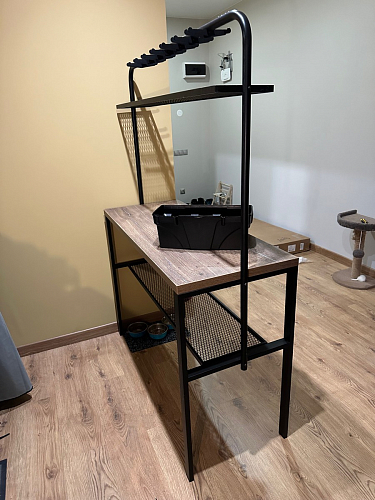 Барный стол Нари 120х50х171 делано / черный матовый фото покупателя 28