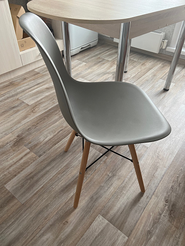 Пластиковый стул Eames PC-015 серо-голубой / дерево фото покупателя 224